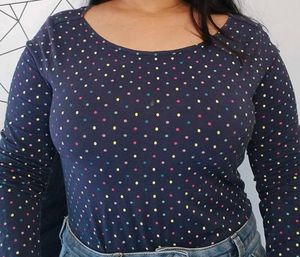 Polka Dot Long Sleeve Top
