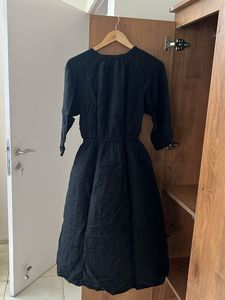 Black Button-Down Dress