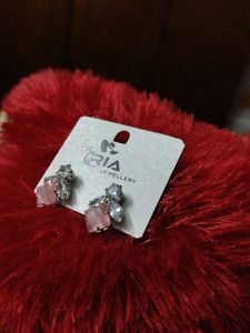 Combo Pink And Black Earrings