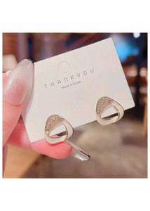 Triangle Rhinestone Earrings