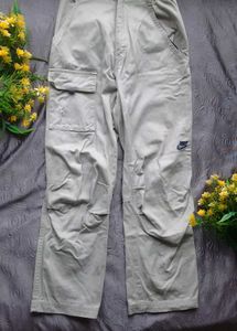 White Grey  Nike Cargo Pant.