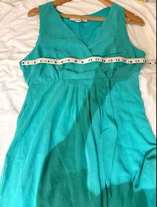 Forever 21 Green Sleeveless Dress