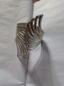 Silver Tone Statement Cuff Bracelet