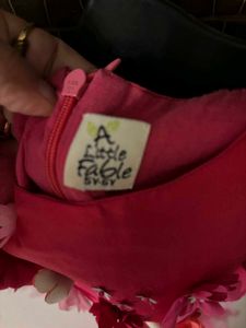 Pink Party Dress with Ruffles