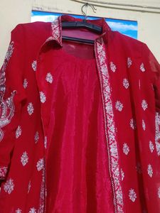 Jacket Style Kurti Pant Set