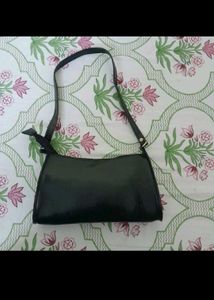 Get Black Bag With Pink &amp; Gold Brocade Blouse
