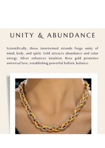 Brand new Tricolor Braided Necklace