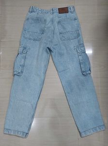 High Quality Blue Faded Baggy Jeans
