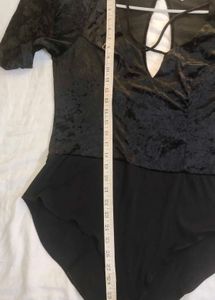 Black Velvet Bodysuit Bust 36