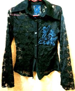 Transparent Net Shirt For Girls