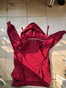 Red Zip-Up Hoodie