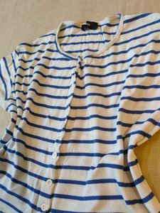 Striped Button-Up Top