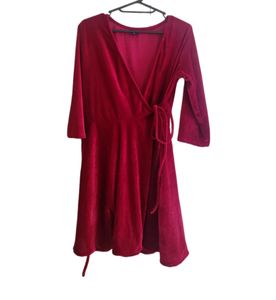 Tie Up Wrap Dress Or Outer