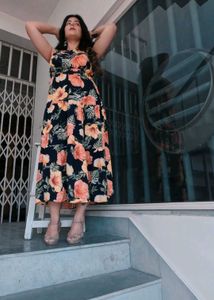 Blue Cotton Maxi Dress