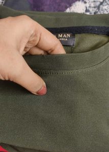 NewZara Man Olive Green T.Shirt