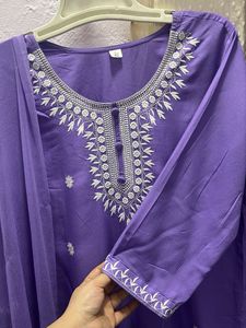 Elegant Purple Salwar Kameez Suit