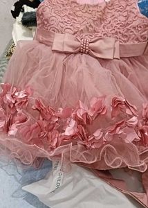Pink Floral Toddler Dress