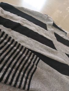 Striped V-Neck Sweater