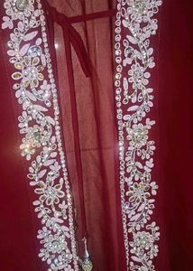 Maroon Embellished Blouse