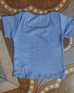 Levender Square Neck Crop  Top
