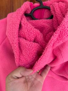 Adidas fleece Hoodie long jacket