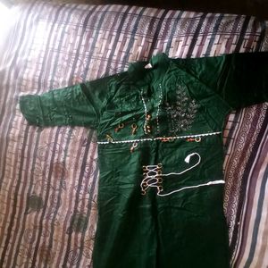 Green Colour Kurta