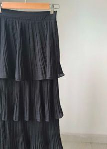 Tiered Black Skirt