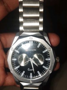 Stylish Silver-Tone Bracelet Watch