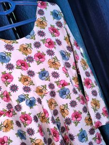 Elegant Floral A-line Kurta