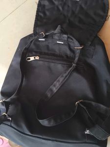 Stylish Black Quilted Backpack