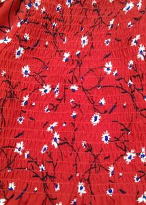 Red Floral Print Top