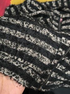 Striped Zipper Jacket