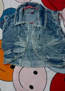 Light Blue Denim Shrug