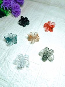 Flower Hair Claw Clips