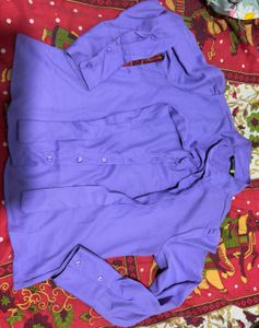Tokyo Talkies Purple Casual Shirt For Women