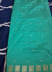 Sea Green Color Mysore Silk New Saree