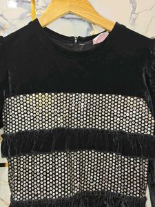 Sparkly Black Party Dress 8/9 years standard size