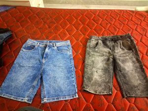 Two Pairs of Denim Shorts