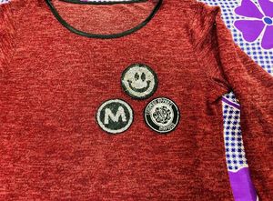 Red Woolen Top
