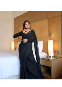 Elegant Black Saree