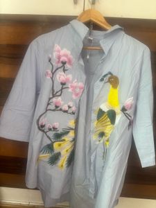 Floral Embroidered Shirt-free Westside Sheet Mask