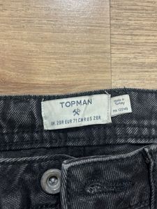 Topman Ripped Black Jeans