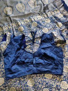 So Elegant Navy Blue Saree
