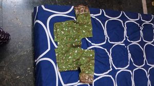 Green Net Designer Chamki Work  Embellished Saree