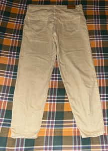 Cream colour denim