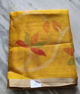 Mango Yellow Colour Saree
