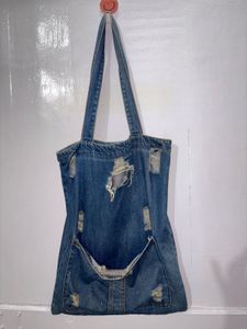 Denim Tote Bag🍀☘️🌿