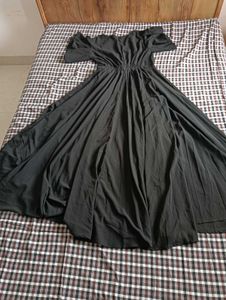 black gown