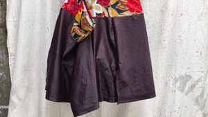 Floral Waist Mini Skirt