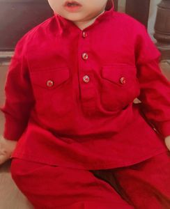 Maroon Pathani Kurta Pajama